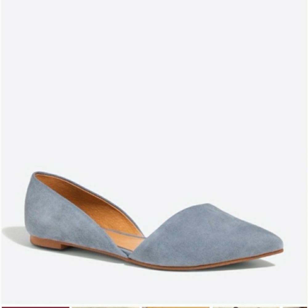 JCrew ZOE DORSAY FLATS FRENCH GREY